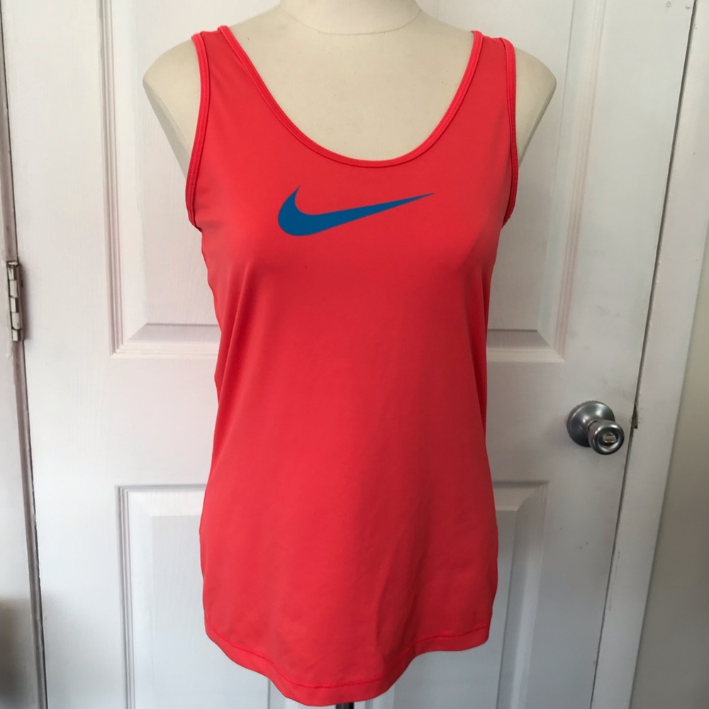 Atlético Nike Pro Neón coral RacerBack tank top